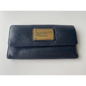 Marc by Marc Jacobs Black Leather Trifold Wallet Standard Supply Workwear